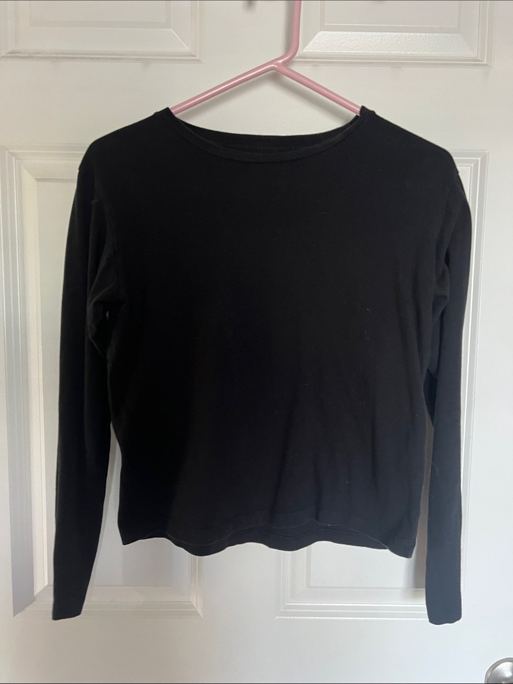 Classic Black Long-Sleeve Women's Top
